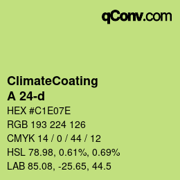 Código de color: ClimateCoating - A 24-d | qconv.com