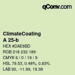 カラーコード: ClimateCoating - A 25-b | qconv.com