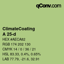 Color code: ClimateCoating - A 25-d | qconv.com