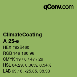 Farbcode: ClimateCoating - A 25-e | qconv.com