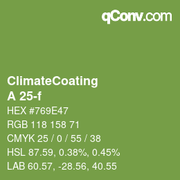 Color code: ClimateCoating - A 25-f | qconv.com