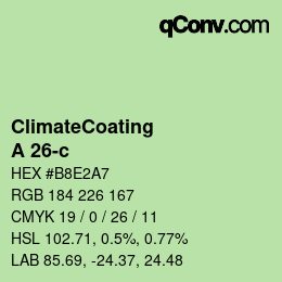 Color code: ClimateCoating - A 26-c | qconv.com