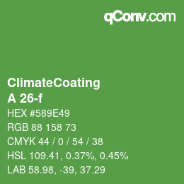 Code couleur: ClimateCoating - A 26-f | qconv.com