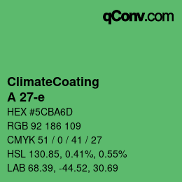 Color code: ClimateCoating - A 27-e | qconv.com