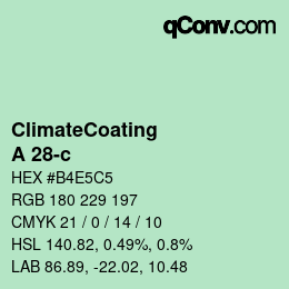 Color code: ClimateCoating - A 28-c | qconv.com