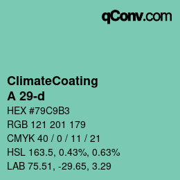 Color code: ClimateCoating - A 29-d | qconv.com