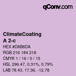 Farbcode: ClimateCoating - A 2-c | qconv.com