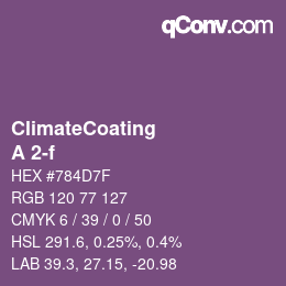 Farbcode: ClimateCoating - A 2-f | qconv.com