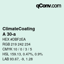 Color code: ClimateCoating - A 30-a | qconv.com