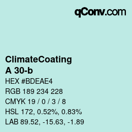 Color code: ClimateCoating - A 30-b | qconv.com