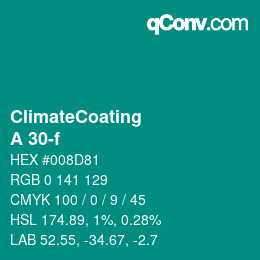 Farbcode: ClimateCoating - A 30-f | qconv.com