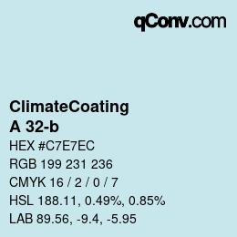 Color code: ClimateCoating - A 32-b | qconv.com