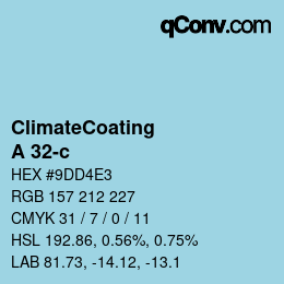 Color code: ClimateCoating - A 32-c | qconv.com
