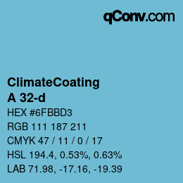Farbcode: ClimateCoating - A 32-d | qconv.com
