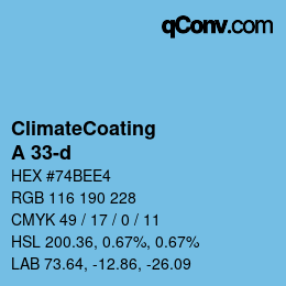 Farbcode: ClimateCoating - A 33-d | qconv.com