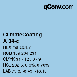 Code couleur: ClimateCoating - A 34-c | qconv.com