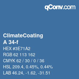 Código de color: ClimateCoating - A 34-f | qconv.com