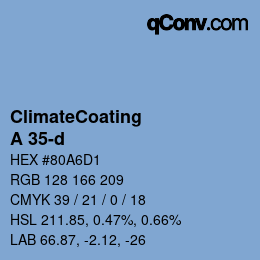 Farbcode: ClimateCoating - A 35-d | qconv.com