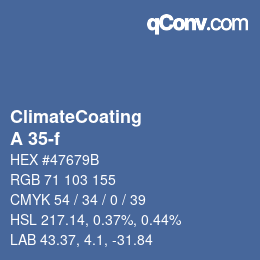 Color code: ClimateCoating - A 35-f | qconv.com