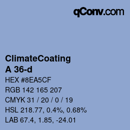 Color code: ClimateCoating - A 36-d | qconv.com