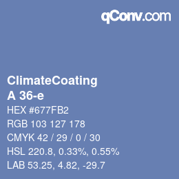 Color code: ClimateCoating - A 36-e | qconv.com