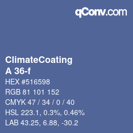 Color code: ClimateCoating - A 36-f | qconv.com