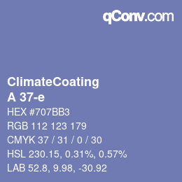 Color code: ClimateCoating - A 37-e | qconv.com