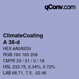 Color code: ClimateCoating - A 38-d | qconv.com