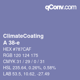 Color code: ClimateCoating - A 38-e | qconv.com