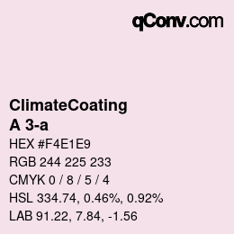 Farbcode: ClimateCoating - A 3-a | qconv.com