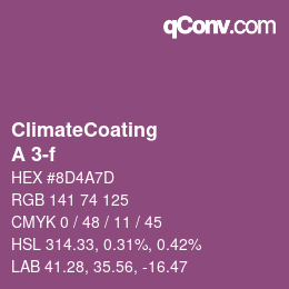 Farbcode: ClimateCoating - A 3-f | qconv.com