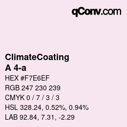 Farbcode: ClimateCoating - A 4-a | qconv.com