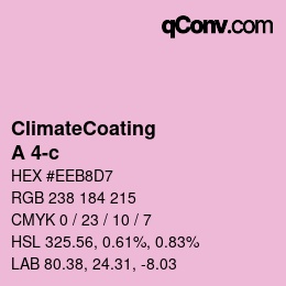 Farbcode: ClimateCoating - A 4-c | qconv.com