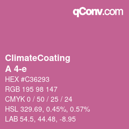 Code couleur: ClimateCoating - A 4-e | qconv.com