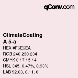 Farbcode: ClimateCoating - A 5-a | qconv.com