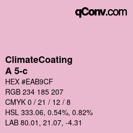 Code couleur: ClimateCoating - A 5-c | qconv.com