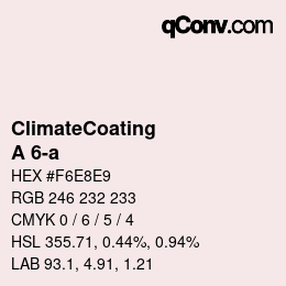 Farbcode: ClimateCoating - A 6-a | qconv.com