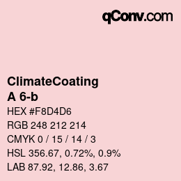 Código de color: ClimateCoating - A 6-b | qconv.com