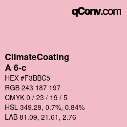 カラーコード: ClimateCoating - A 6-c | qconv.com