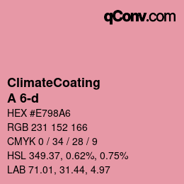 カラーコード: ClimateCoating - A 6-d | qconv.com