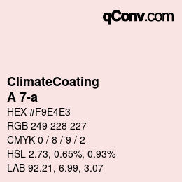 カラーコード: ClimateCoating - A 7-a | qconv.com