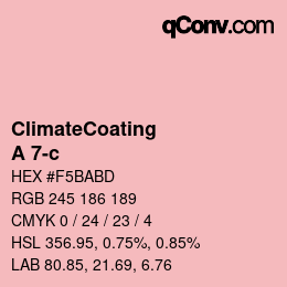 Código de color: ClimateCoating - A 7-c | qconv.com