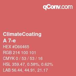 カラーコード: ClimateCoating - A 7-e | qconv.com