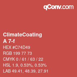 Código de color: ClimateCoating - A 7-f | qconv.com