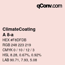 Farbcode: ClimateCoating - A 8-a | qconv.com