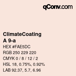 Farbcode: ClimateCoating - A 9-a | qconv.com