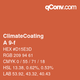 カラーコード: ClimateCoating - A 9-f | qconv.com