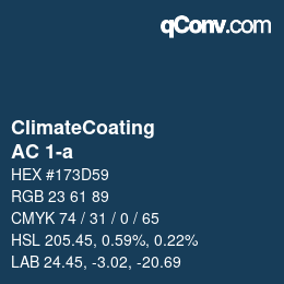 Farbcode: ClimateCoating - AC 1-a | qconv.com