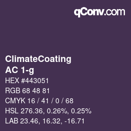 Color code: ClimateCoating - AC 1-g | qconv.com