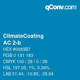 カラーコード: ClimateCoating - AC 2-b | qconv.com